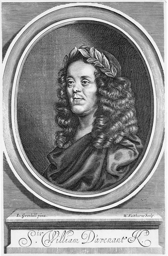 An antique-looking portrait of William Davenant