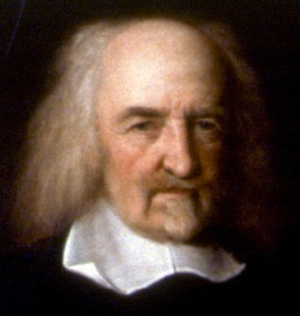 A painted portrait of the philosopher Thomas Hobbes