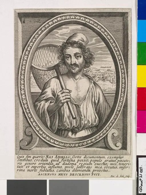 Portrait of the revolutionary Masaniello dressed like a fisherman